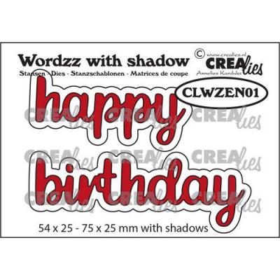 Crealies Wordzz Dies - Happy Birthday